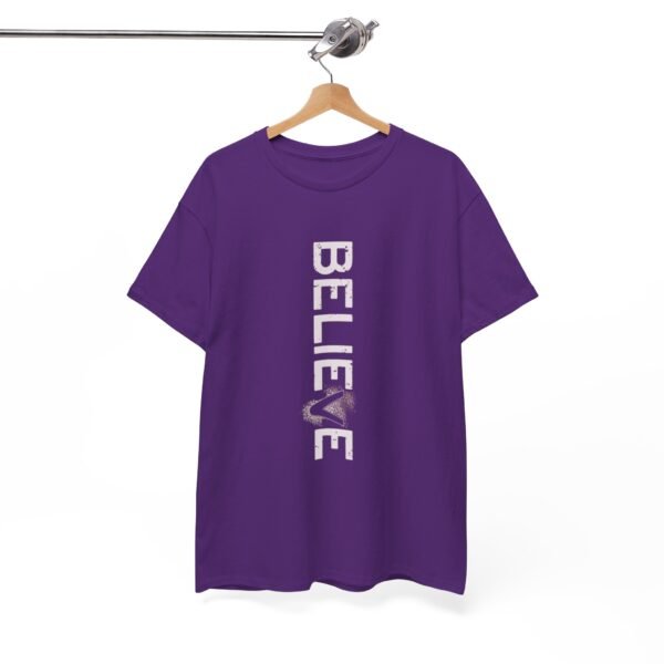 Inspirational 'BELIEVE' Unisex Heavy Cotton Tee - Image 29