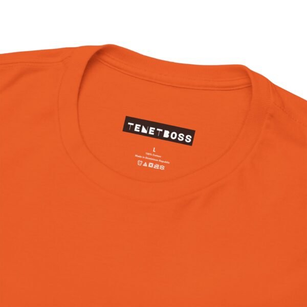 Orange color unisex Cotton Tee - Image 6