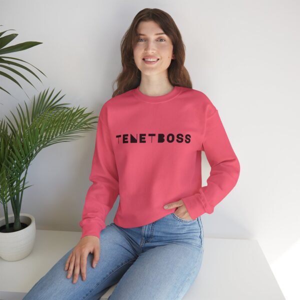 Trendy Unisex Crewneck Sweatshirt - 'TENETBOSS' Statement Piece - Image 31