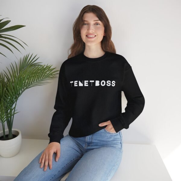 Unisex Heavy Blend™ Crewneck Sweatshirt - TENETBOSS Black Sweatshirt for Everyday Style - Image 11