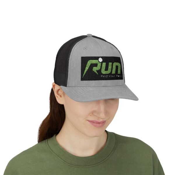 RUN Snapback Trucker Cap - Find Your Pace, Perfect for Runners and Outdoor Enthusiasts - Image 35