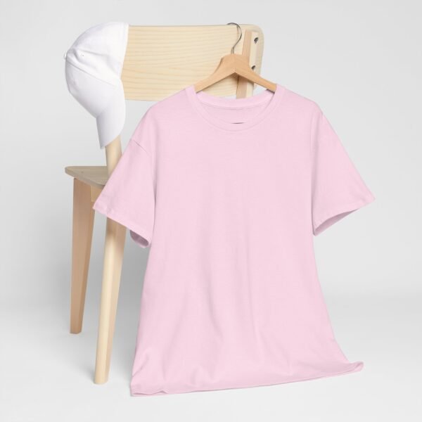 Light pink color unisex Cotton Tee - Image 5