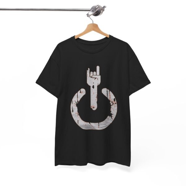 Rock On Unisex Heavy Cotton Tee - Music Lover's Graphic T-Shirt - Image 4