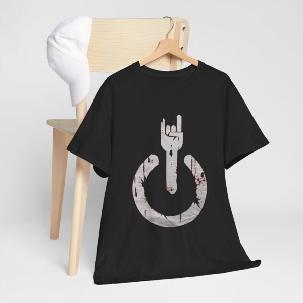 Rock On Unisex Heavy Cotton Tee - Music Lover's Graphic T-Shirt - Image 5