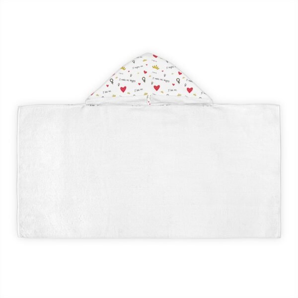 Youth Hooded Towel - 'I Make Me Happy' Design | Fun & Cozy Bath Time Accessory for Kids - Image 3