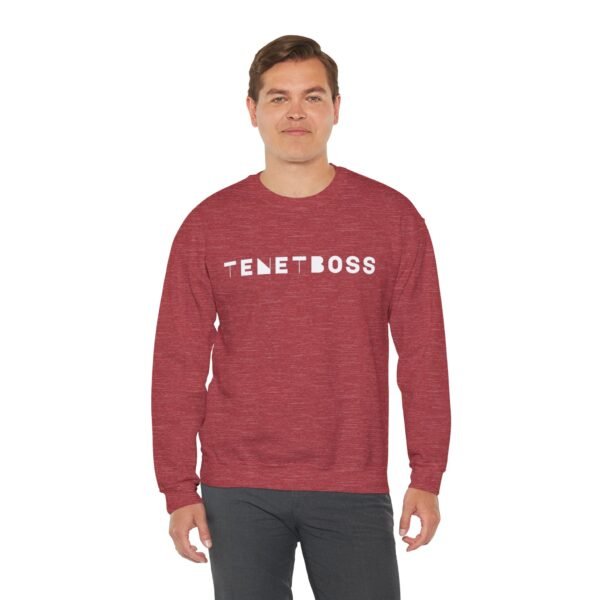 Trendy Unisex Crewneck Sweatshirt - 'TENETBOSS' Graphic - Image 16