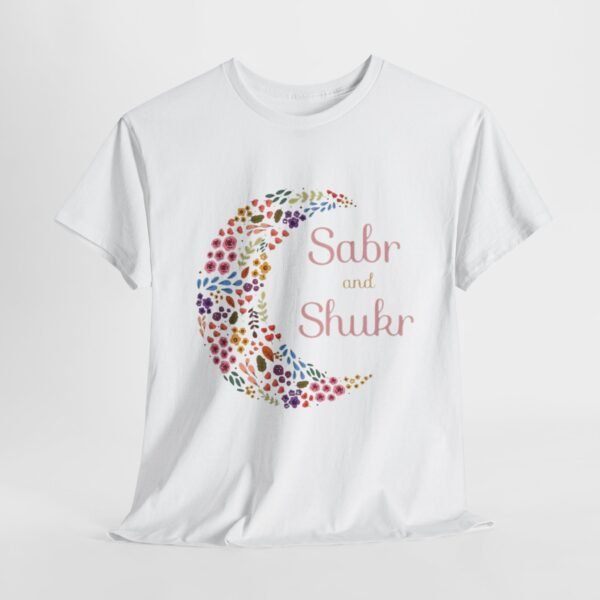 Sabr and Shukr Unisex Heavy Cotton Tee - Inspirational Moon Design, Perfect for Everyday Wear - Image 11