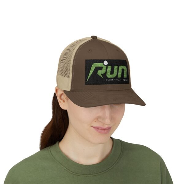 RUN Snapback Trucker Cap - Find Your Pace, Perfect for Runners and Outdoor Enthusiasts - Image 41