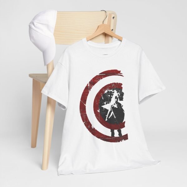 Vintage-Inspired Unisex Heavy Cotton Tee with Retro Graphic - Image 5