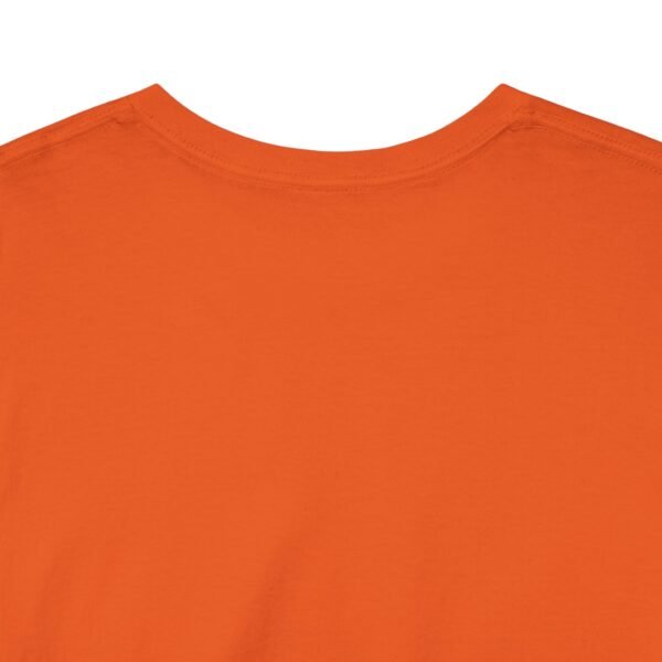 Orange color unisex Cotton Tee - Image 7