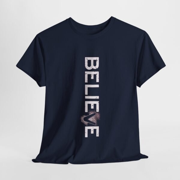 Inspirational 'BELIEVE' Unisex Heavy Cotton Tee - Image 23
