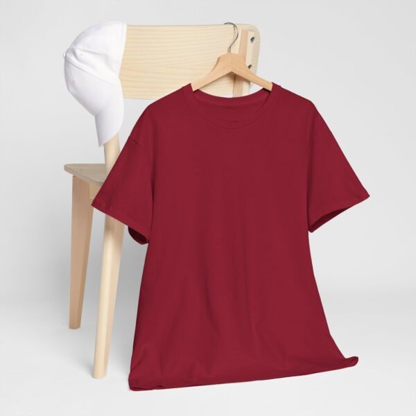 Cardinal red color unisex Cotton Tee - Image 5