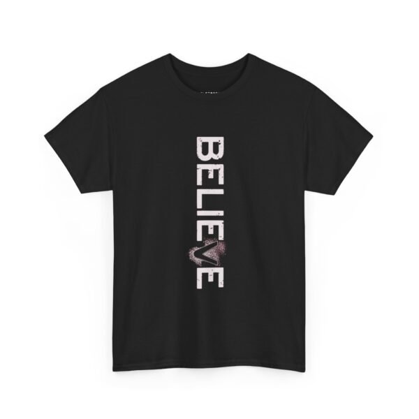 Inspirational 'BELIEVE' Unisex Heavy Cotton Tee - Image 9