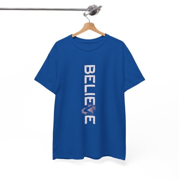 Inspirational 'BELIEVE' Unisex Heavy Cotton Tee - Image 2