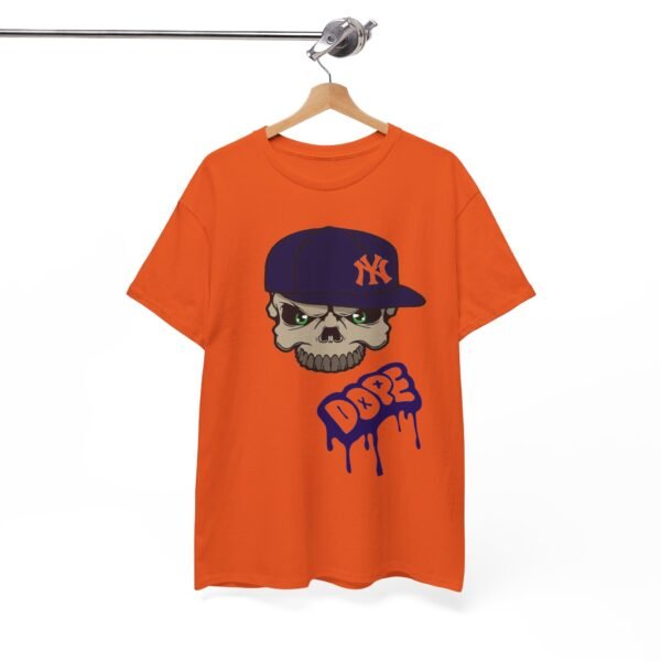 Dope Skull Unisex Heavy Cotton Tee - Streetwear Style - Image 4