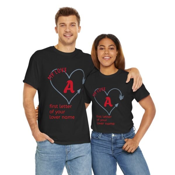 Personalized Love Letter Unisex Heavy Cotton Tee - Image 9