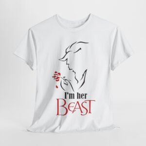 I'm Her Beast Unisex Heavy Cotton Tee - Romantic Couples Shirt