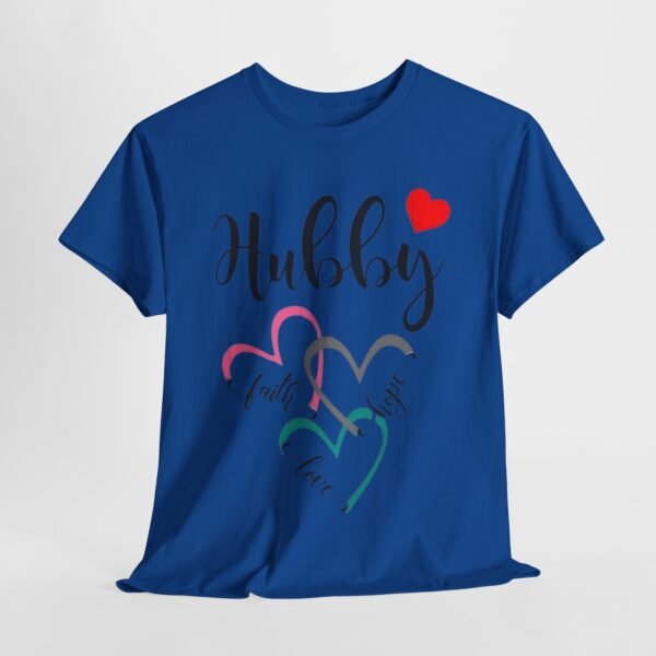 Hubby Love Hearts Unisex Heavy Cotton Tee - Perfect Gift for Husband - Image 13