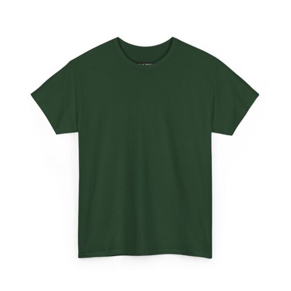 Forest Green color unisex Cotton Tee - Image 3