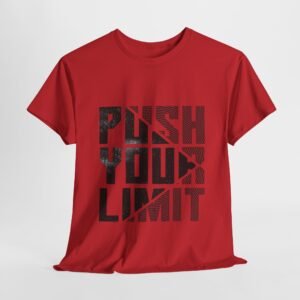 Motivational Unisex Heavy Cotton Tee - "Push Your Limit"