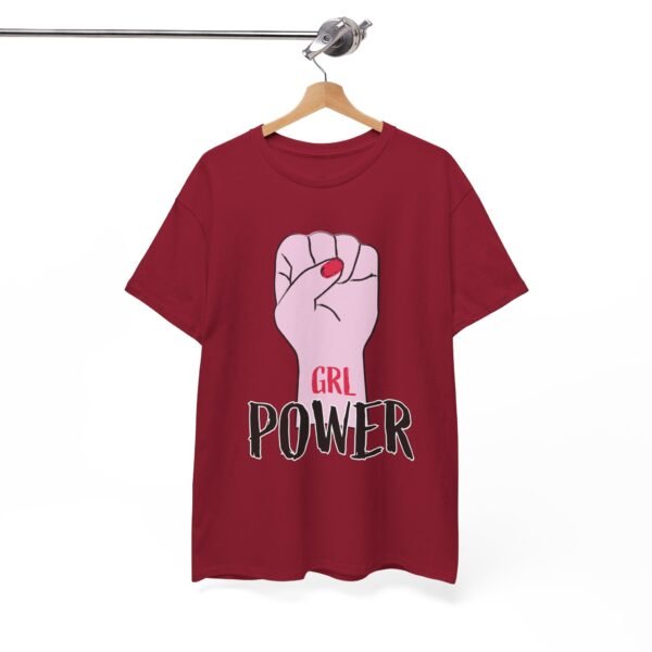 Empowered Women girls Heavy Cotton Tee - GRL POWER Graphic Shirt - Image 4