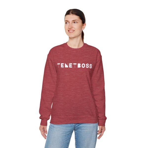 Trendy Unisex Crewneck Sweatshirt - 'TENETBOSS' Graphic - Image 18