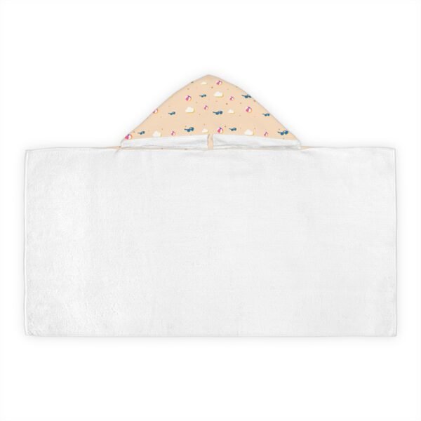Kids' Fun Beach Hooded Towel with Colorful Pattern - Image 3