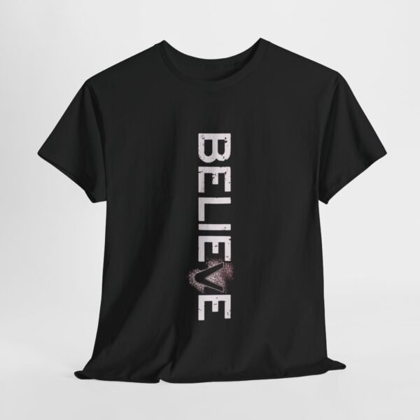 Inspirational 'BELIEVE' Unisex Heavy Cotton Tee - Image 11