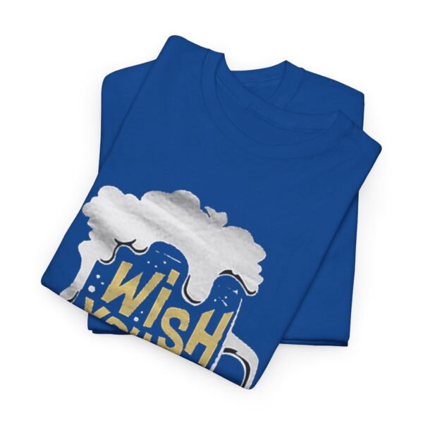 Funny Unisex Heavy Cotton Tee - 'Wish You Were Beer' - Image 8