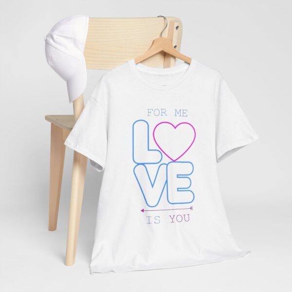 For Me Love Is You Unisex Heavy Cotton Tee - Stylish Relationship Gift for Couples - Image 15