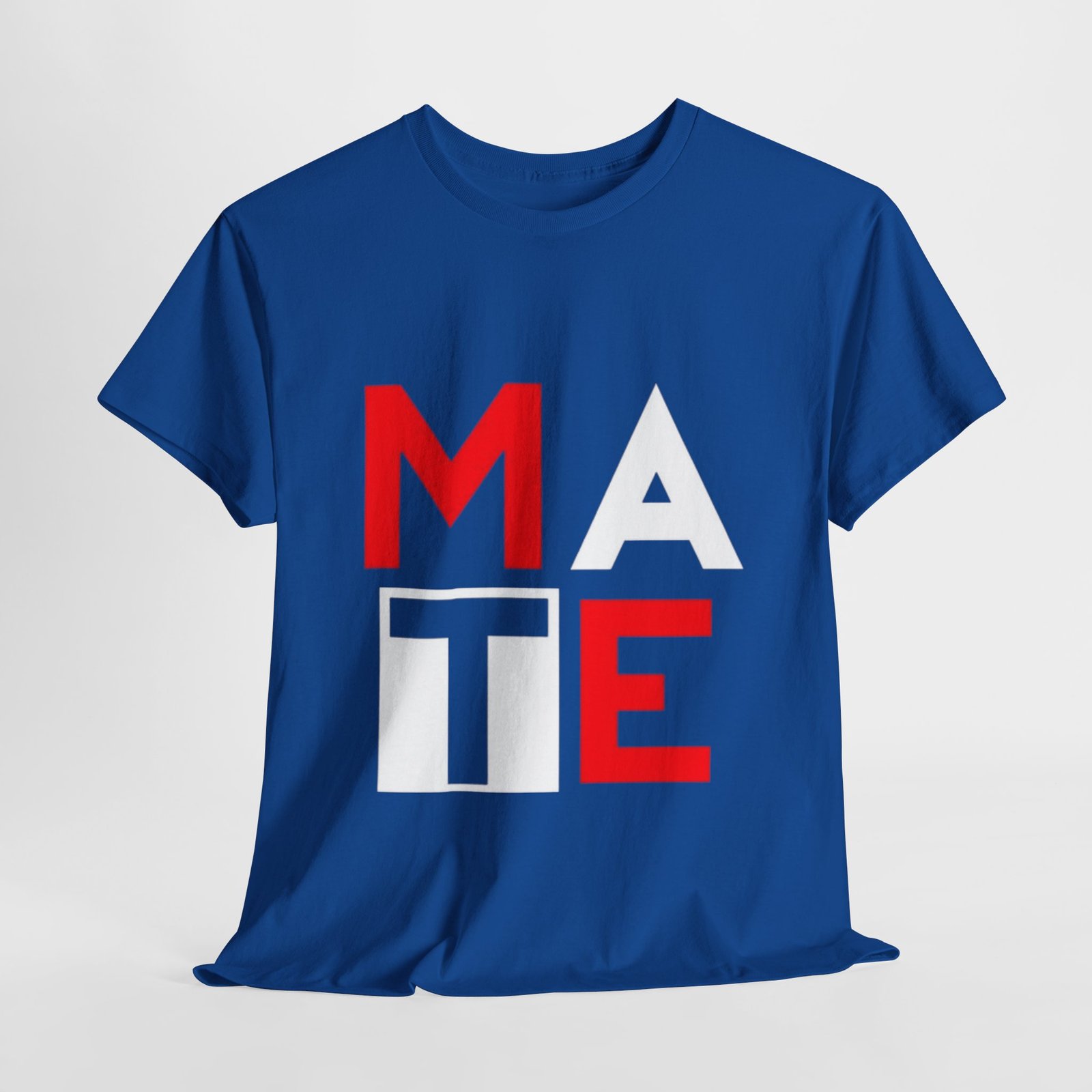 Modern men  Heavy Cotton Tee - 'MATE' Graphic Design