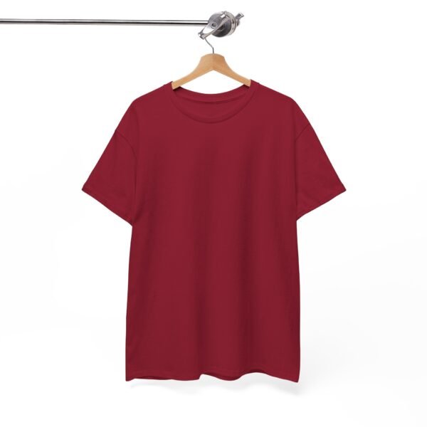 Cardinal red color unisex Cotton Tee - Image 2