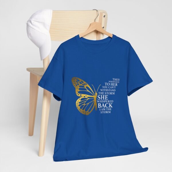 Empowering Butterfly Quote Unisex Heavy Cotton Tee - Image 5