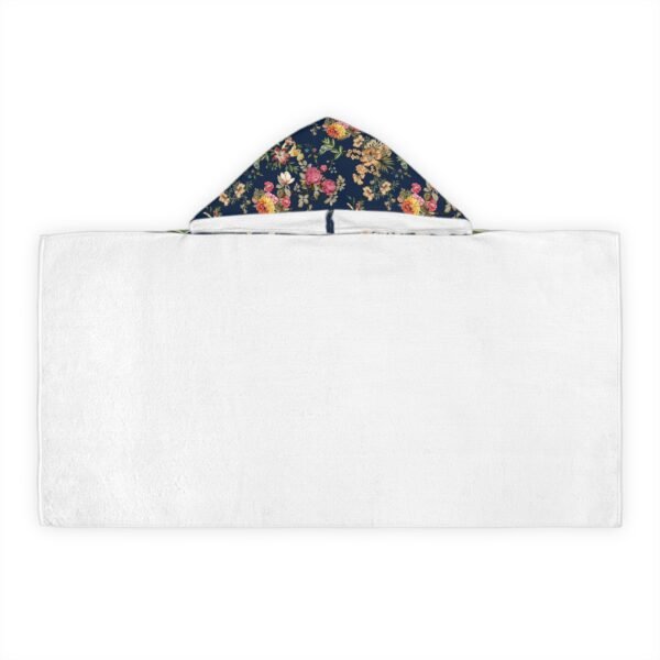 Floral Youth Hooded Towel - Perfect for Bath Time & Pool Fun - Image 3