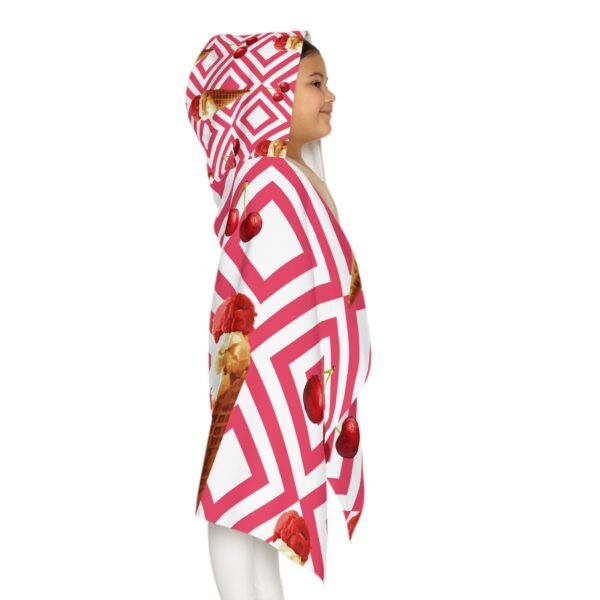 Ice Cream Delight Youth Hooded Towel - Fun and Stylish Swim Accessory - Image 7
