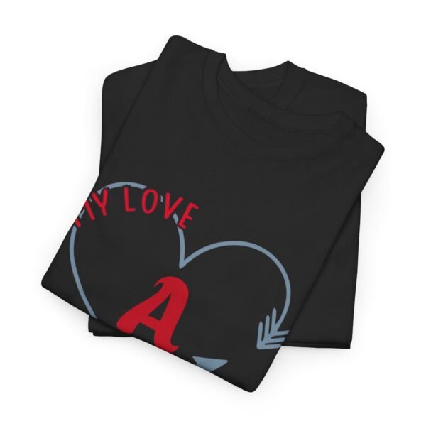Personalized Love Letter Unisex Heavy Cotton Tee - Image 8