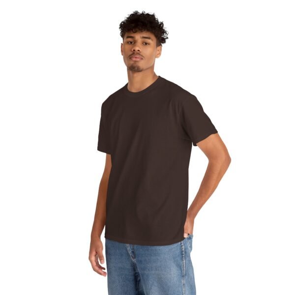 Dark chocolate color unisex Cotton Tee - Image 9