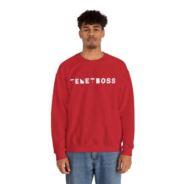 Trendy Unisex Crewneck Sweatshirt - 'TENETBOSS' Graphic - Image 10