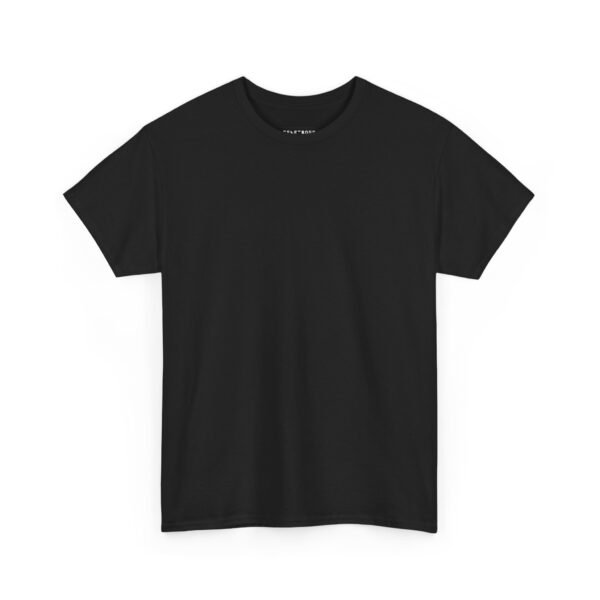 Black color unisex Cotton Tee - Image 3