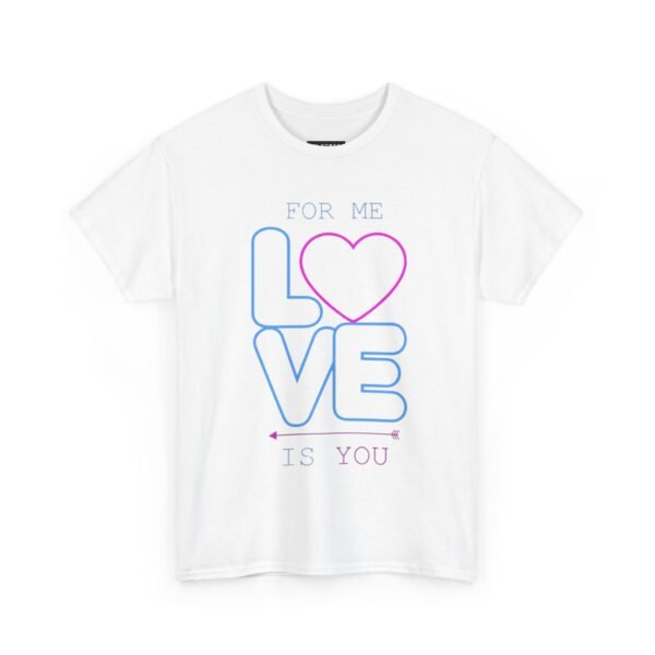 For Me Love Is You Unisex Heavy Cotton Tee - Stylish Relationship Gift for Couples - Image 11