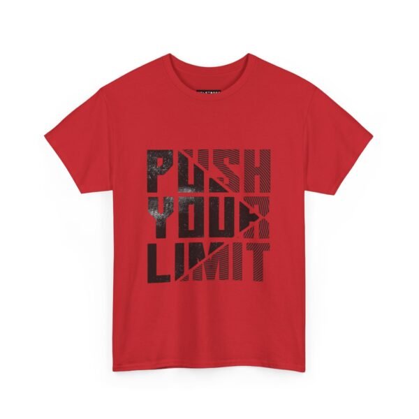 Motivational Unisex Heavy Cotton Tee - "Push Your Limit" - Image 2