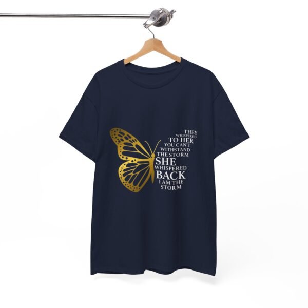 Empowering Butterfly Quote Unisex Heavy Cotton Tee - Image 24