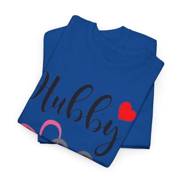 Hubby Love Hearts Unisex Heavy Cotton Tee - Perfect Gift for Husband - Image 18