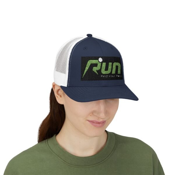 RUN Snapback Trucker Cap - Find Your Pace, Perfect for Runners and Outdoor Enthusiasts - Image 53