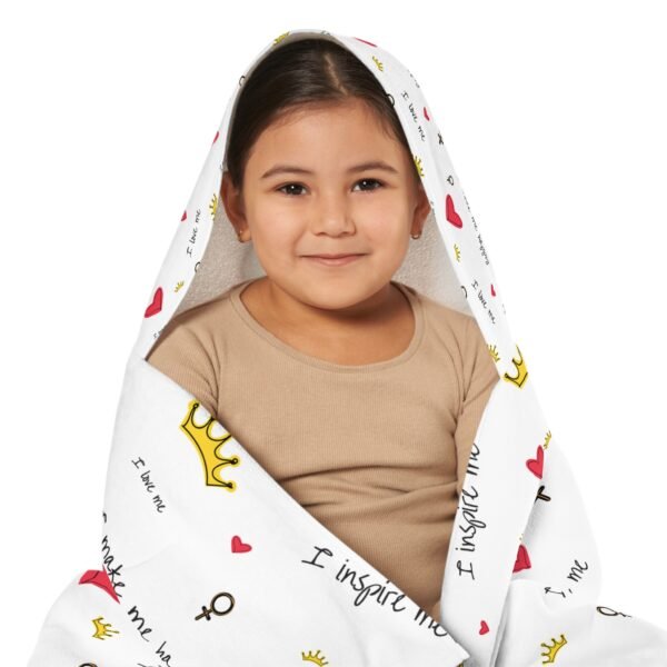 Youth Hooded Towel - 'I Make Me Happy' Design | Fun & Cozy Bath Time Accessory for Kids - Image 8