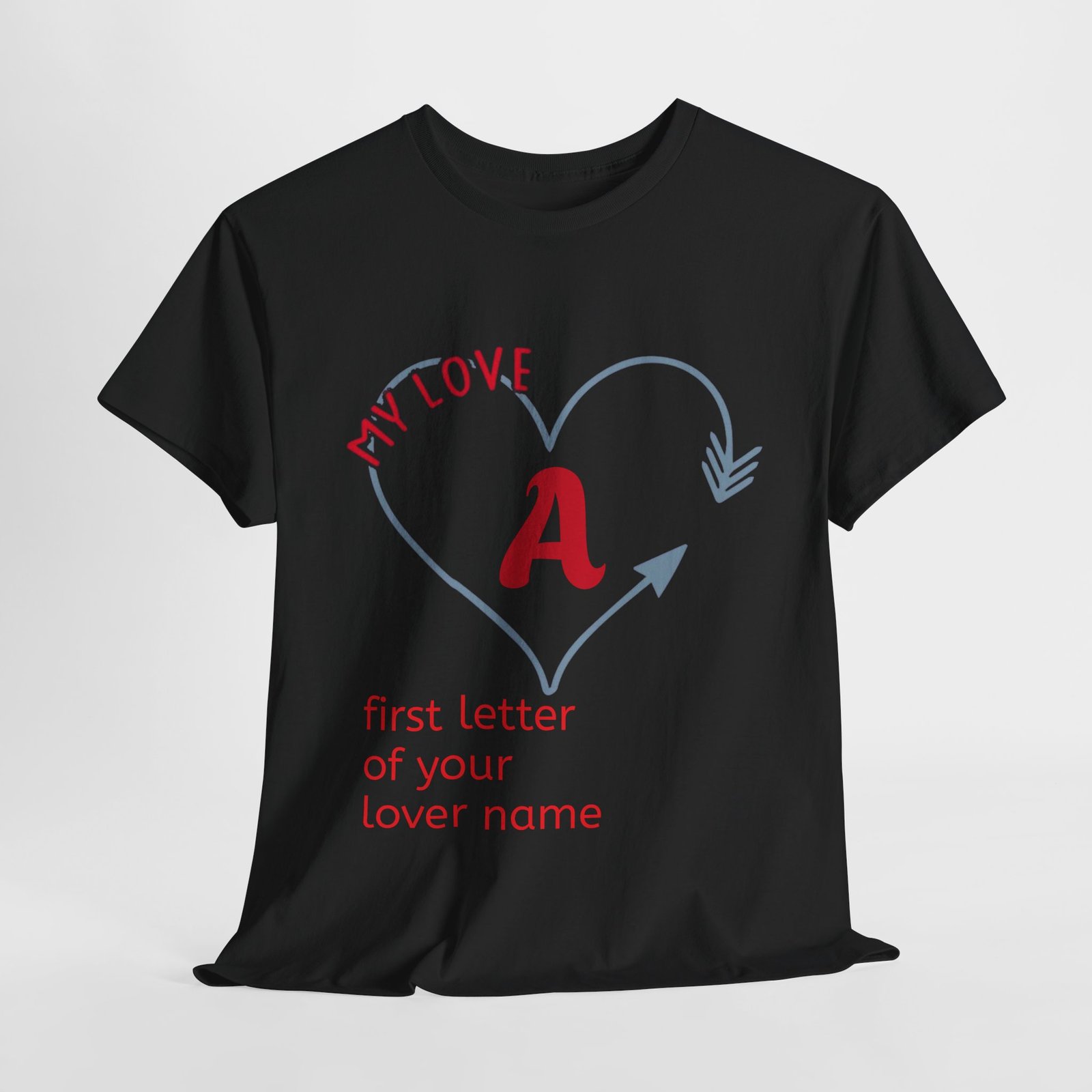 Personalized Love Letter Unisex Heavy Cotton Tee