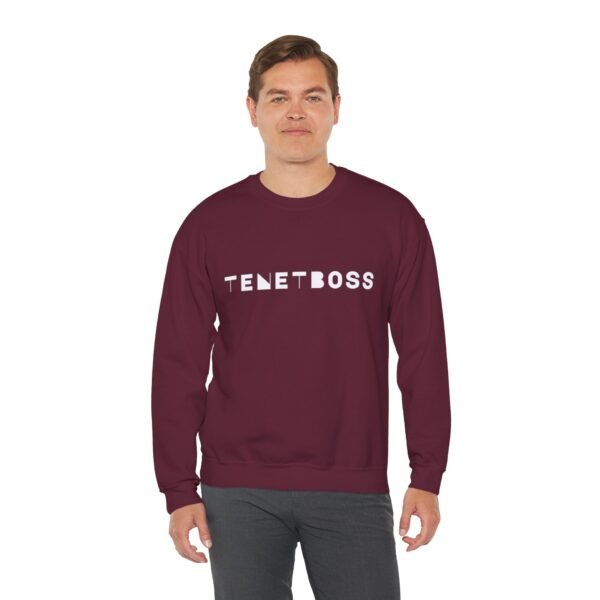 Trendy Unisex Crewneck Sweatshirt - TENETBOSS Design for Casual Comfort - Image 5