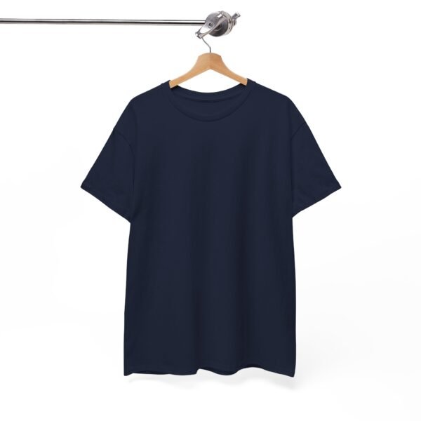 Navy color unisex Cotton Tee - Image 2
