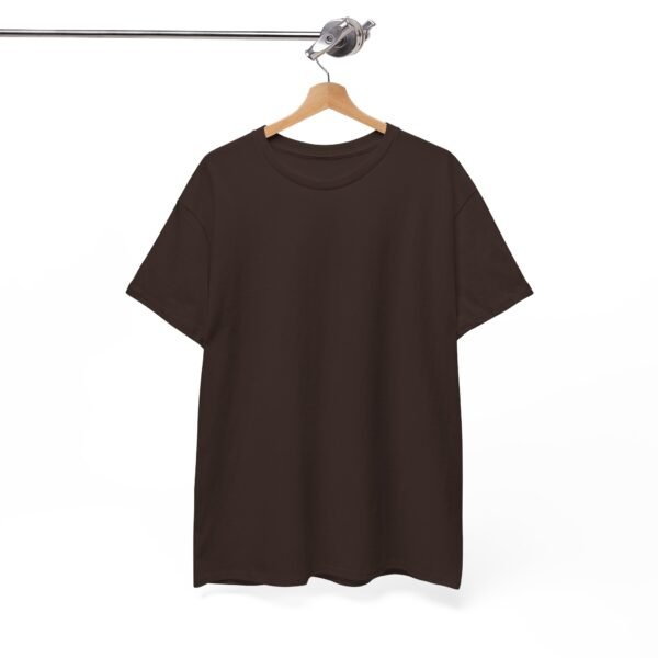 Dark chocolate color unisex Cotton Tee - Image 2