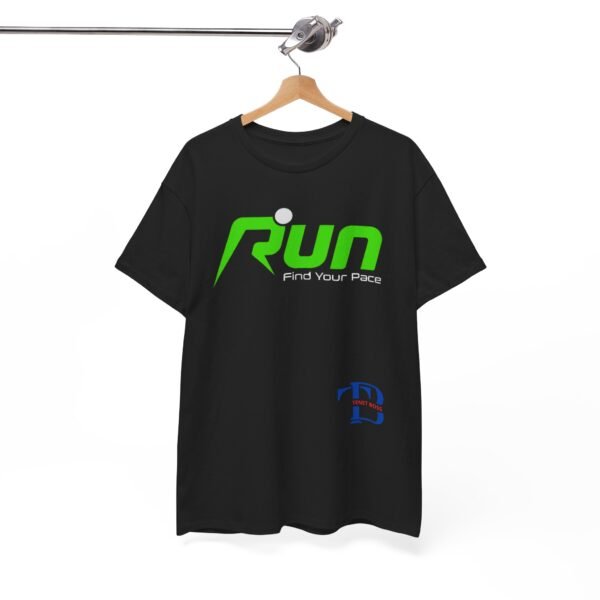 Unisex Heavy Cotton Tee - 'Run Your Pace' Motivational Fitness Shirt - Image 4